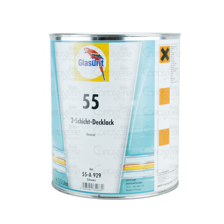 Glasurit® Decklack Reihe 55 Schwarz 3.5L