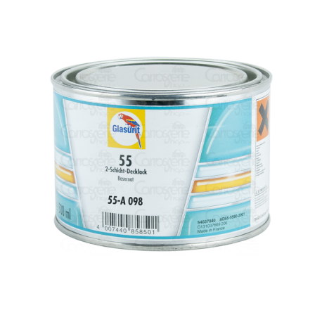 Peinture Glasurit® Ligne 55 blanc transparent 0.5L