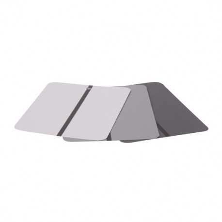 4CR Echantillons de pistolage métal gris clair 10.5 x 15cm