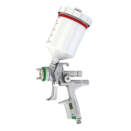 Lackpistole SATAjet® 5000 B HVLP WSB 1.3 Düse und 0.3, 0.6l+ 0.9l Fliessbecher mit Drehgelenk
