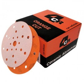 4CR Orange Cut Ø150mm Velcro 21-Loch P80