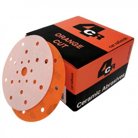 4CR Orange Cut Ø150mm Velcro 21-Loch P500