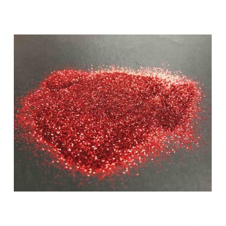 Paillettes polyester métalisées 30 gr - Rouge