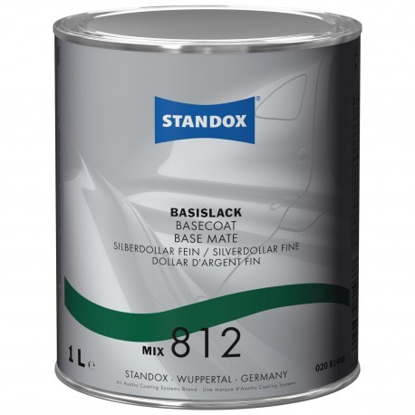 Standox® base mate MIX 812 dollar argent fin 1L