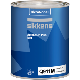 Peinture Autobase Plus MM Q911M blanc nacré 1L