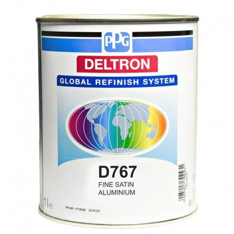 Deltron GRS BC Basislack D767 Satin Aluminium fein 1L