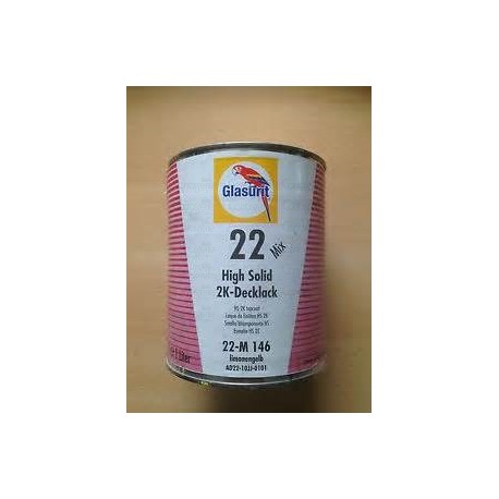 Glasurit® HS 2K Decklack Reihe 22 Limonengelb 1L