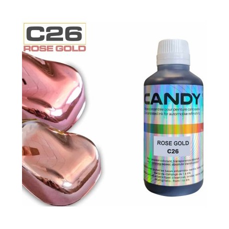 Candy concentré pour Chrome 250ml  C26 rose-gold