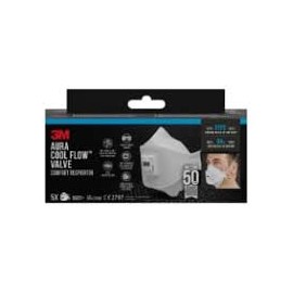 Masque anti-poussières fines 3M Aura 9322+ 9322+ avec valve FFP2 