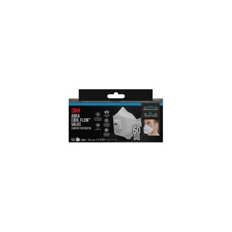 Masque anti-poussières fines 3M Aura 9322+ 9322+ avec valve FFP2 