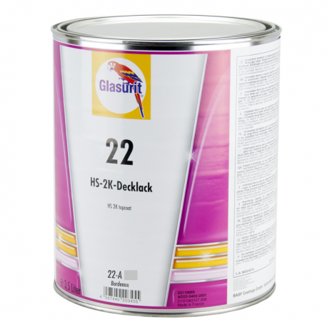 Peinture 2K HS Glasurit® Ligne 22 violet 2 1L